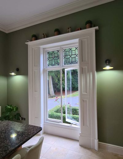 Interior wall decorating with smooth professional paint finish