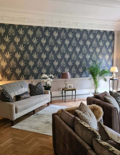 Stylish living room completed by domestic and commercial painting experts